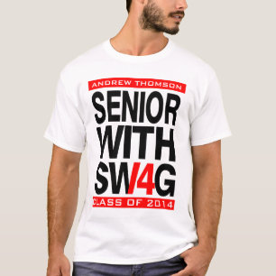 2014人の先輩のTシャツの年長のスワッグのクラス Tシャツ