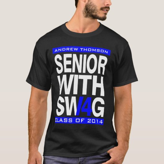 2014人の先輩のTシャツの年長のスワッグのクラス Tシャツ (正面)