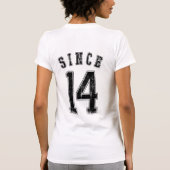 2014年から一緒に Tシャツ (裏面)