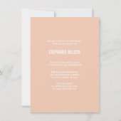 2014年かわいらし卒業パーティー写真のピンクのクラス 招待状 (裏面)