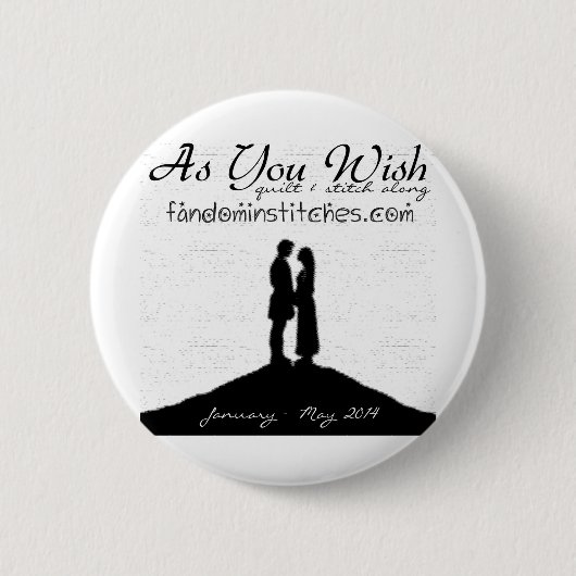 2014年に沿うキルト及びステッチを望むように 缶バッジ (正面)