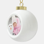 2014年のカスタムな写真の陶磁器の球のオーナメント セラミックボールオーナメント (右)