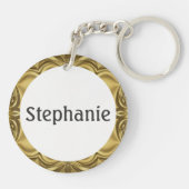 2014年のクラス及び一流の銀及び金ゴールドKeychain キーホルダー (裏面)