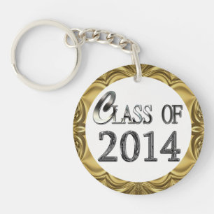 2014年のクラス及び一流の銀及び金ゴールドKeychain キーホルダー
