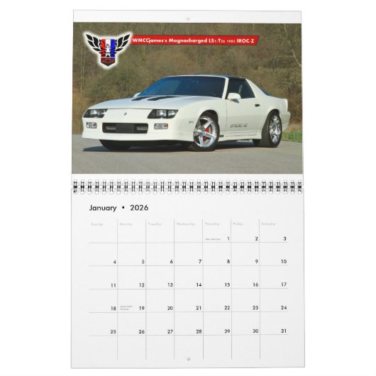 2014年のミシガン州FBodyのカレンダー(12か月) カレンダー (1月 2026)