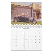 2014年のヴィンテージの自動車のカレンダー カレンダー (3月 2027)