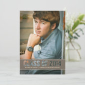 2014年の写真の卒業パーティーのコンテンポラリーなクラス 招待状 (スタンド正面)