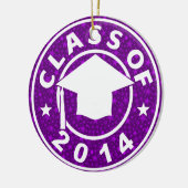 2014年の卒業のクラス セラミックオーナメント (左)