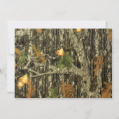 2014年の卒業の招待状の迷彩柄のクラス 招待状 (裏面)