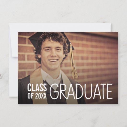 2014年の卒業パーティーの写真の招待のクラス 招待状 (正面)