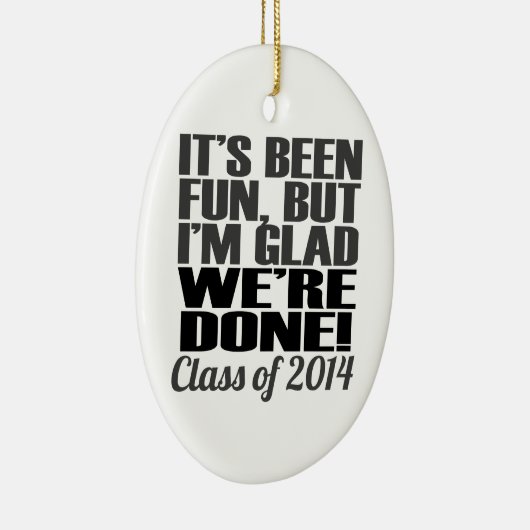 2014年の卒業生クラスのおもしろいだ セラミックオーナメント (右)