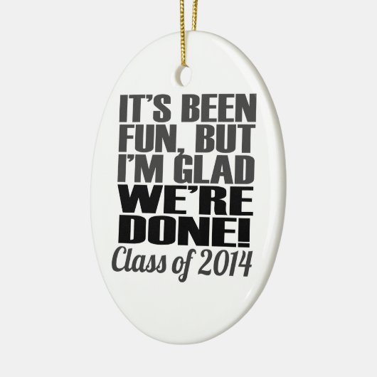 2014年の卒業生クラスのおもしろいだ セラミックオーナメント (左)