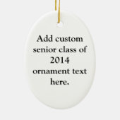 2014年の卒業生クラスのおもしろいだ セラミックオーナメント (裏面)