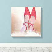 2014年の自宅のような場所はない キャンバスプリント (インサイチュ (ウッドフロア))