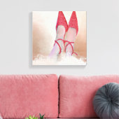 2014年の自宅のような場所はない キャンバスプリント (インサイチュ (リビング))