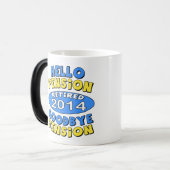 2014年の退職 モーフィングマグカップ (正面左)