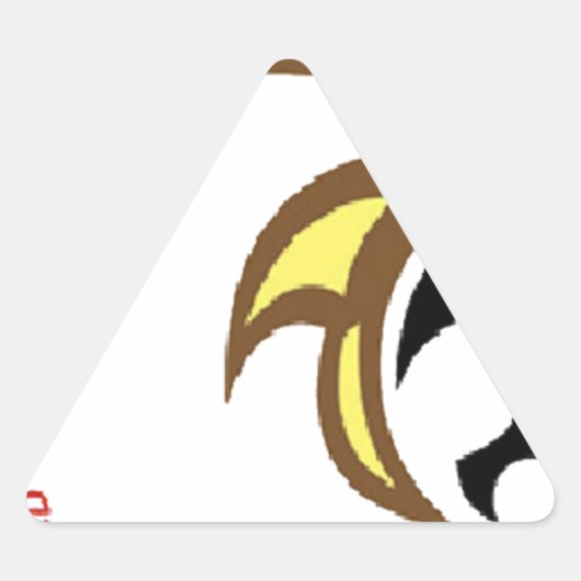 2014年の馬 – 2014、中国の〔占星術の〕十二宮図 三角形シール (正面)