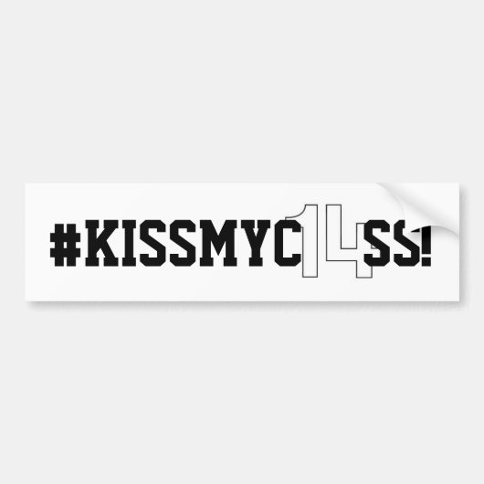 2014年の"#KISSMYC14SS"のバンパーステッカーのクラス! バンパーステッカー (正面)