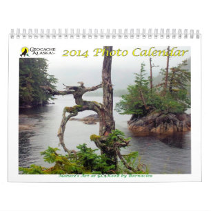 2014年のGeocacheAlaska! 写真のカレンダー カレンダー