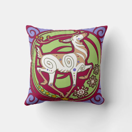 2014年のMinkMode RunedeerTMの休日の枕 クッション (裏面)