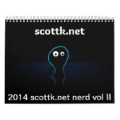 2014年のscottk.netのおたくのユーモアのカレンダーVol. II カレンダー (カバー)