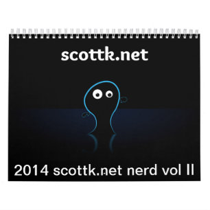 2014年のscottk.netのおたくのユーモアのカレンダーVol. II カレンダー