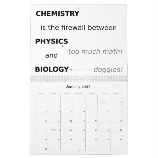 2014年のscottk.netのおたくの喜劇的なカレンダーVol. I カレンダー (1月 2027)