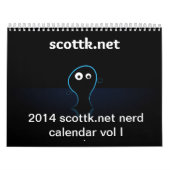 2014年のscottk.netのおたくの喜劇的なカレンダーVol. I カレンダー (カバー)