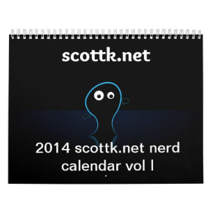 2014年のscottk.netのおたくの喜劇的なカレンダーVol. I カレンダー