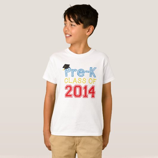2014年のTシャツの前幼稚園のクラス Tシャツ (正面フル)