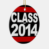 2014年はっきりした卒業ブラックブロッククラス セラミックオーナメント (右)