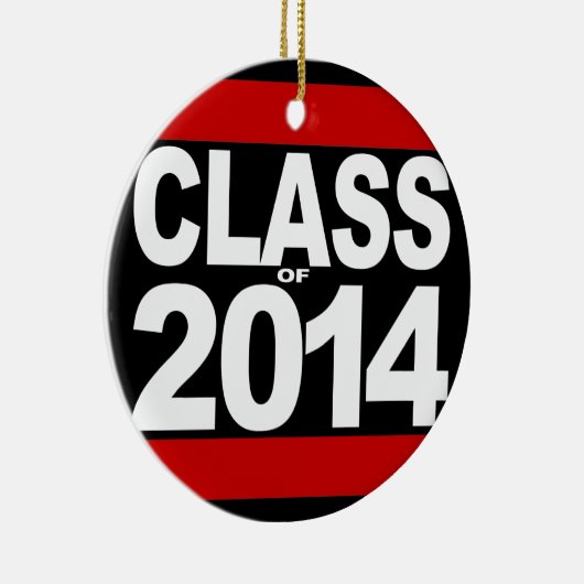 2014年はっきりした卒業ブラックブロッククラス セラミックオーナメント (右)