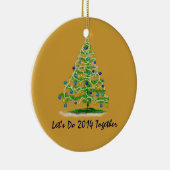 2014年はクリスマスツリーを一緒にしよう セラミックオーナメント (右)
