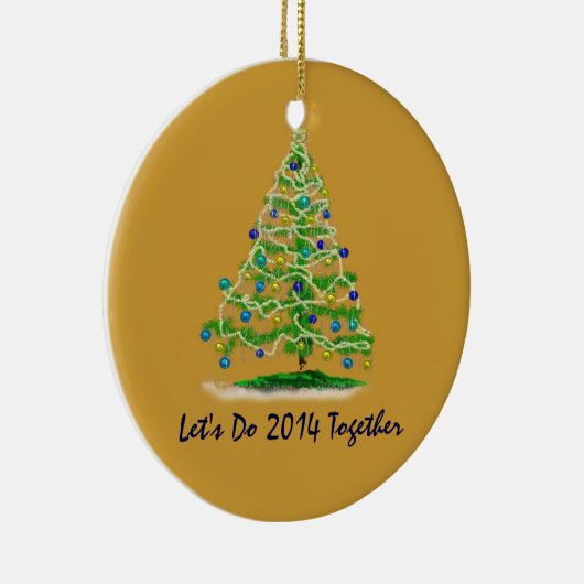 2014年はクリスマスツリーを一緒にしよう セラミックオーナメント (右)