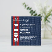 2014年または年の赤白青の卒業V02 案内状 (スタンド正面)