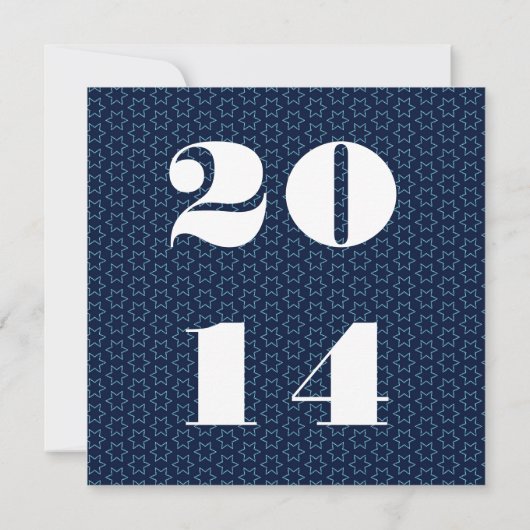 2014年または年の赤白青の卒業V02 案内状 (裏面)