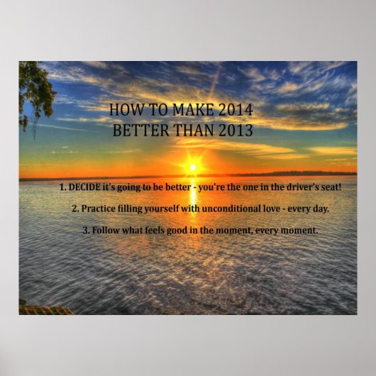 2014年やる気を起こさせる年新決議ポスター ポスター (正面)