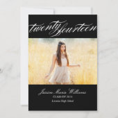 2014年エレガント卒業案内 招待状 (正面)