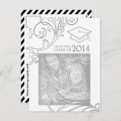 2014年エレガント卒業発表 インビテーションポストカード (正面/裏面)