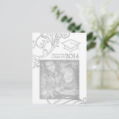 2014年エレガント卒業発表 インビテーションポストカード (スタンド正面)