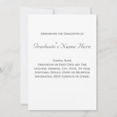 2014年エレガント卒業発表 招待状 (裏面)