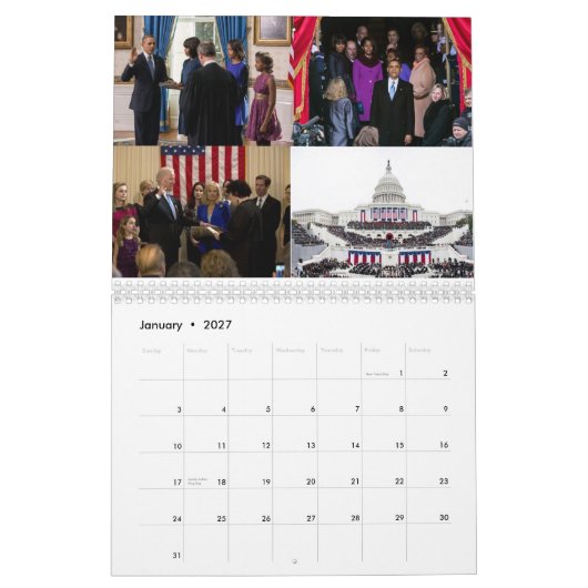 2014年カレンダー – "Through the Years" カレンダー (1月 2027)