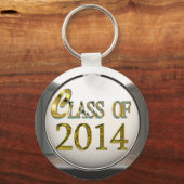 2014年キーチェーンのシルバーおよび金ゴールドクラス キーホルダー (正面)