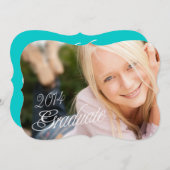 2014年グラガーリーード写真卒業パーティー招待状 招待状 (正面/裏面)