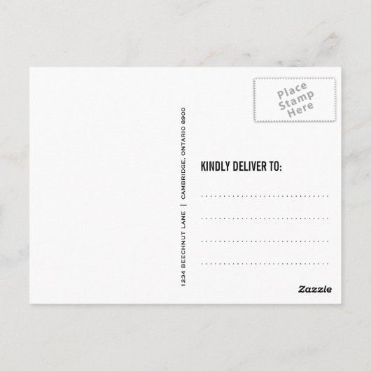 2014年スタンプ卒業のクラスありがとうはがき ポストカード (裏面)