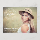 2014年スタンプ卒業のクラスありがとうはがき ポストカード (正面)