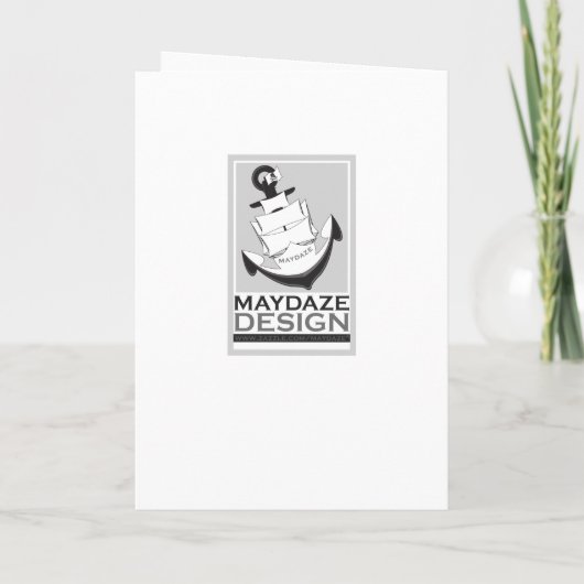 2014年ストライプの卒業発表 招待状 (裏面)