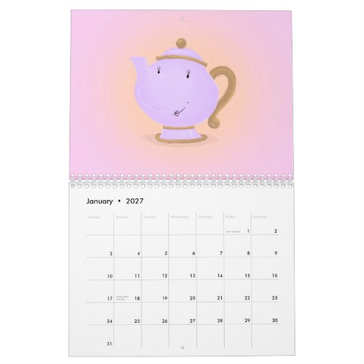 2014年ハッピーフード カレンダー (1月 2027)