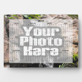 2014年パーソナライズされたフォトデスクカレンダー フォトプラーク (正面)