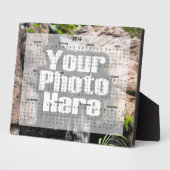 2014年パーソナライズされたフォトデスクカレンダー フォトプラーク (側面)